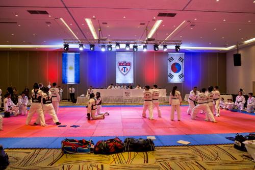 a group of people dancing on a dance floor at Gala Hotel y Convenciones in Resistencia