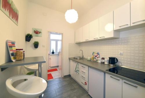Dapur atau dapur kecil di Block Apartment