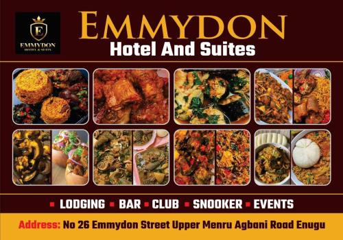 a collage of pictures of different types of food at Emmydon Hotel And Suites in Enugu