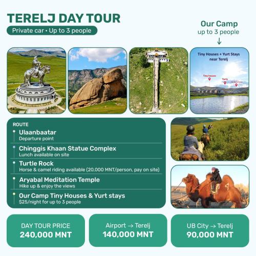 a flyer for a field day tour at Yurt near terelj in Nalayh