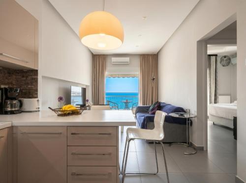 Sea Horizon 2BR Luxury Retreat with Balcony and Sea View