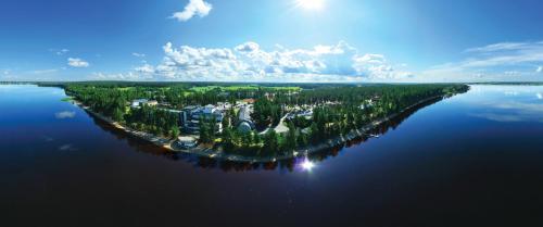 an island in the middle of a large body of water at Kuortaneen Urheiluopisto in Kuortane