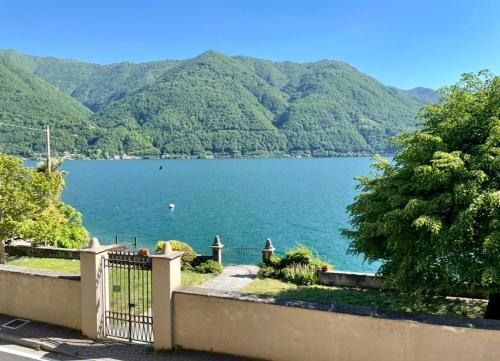 a view of a lake with mountains in the background at Lakeside Paradise Porlezza in Cima