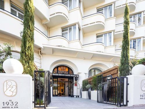 a rendering of the entrance to a building at The 1932 Hotel & Spa Cap d'Antibes - MGallery Collection in Juan-les-Pins