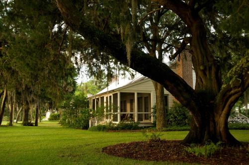 a white house with a tree in front of it at Montage Palmetto Bluff in Bluffton