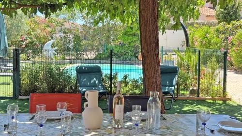 Maison familiale 3 chambres avec piscine privée proche centre-ville - Sainte Maxime Les Mazets du Soleil