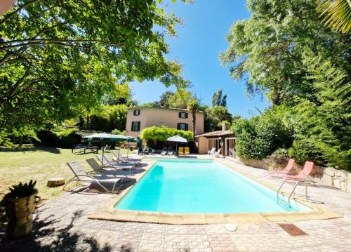Domaine 15 pers, Piscine, Pétanque, Canal du midi