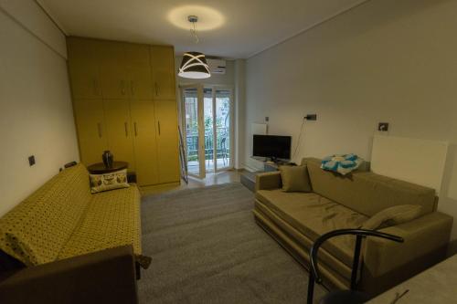 Μια τηλεόραση ή/και κέντρο ψυχαγωγίας στο Apartment Kanarian 1A