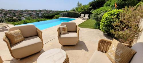 Villa 4P with private pool near the sea