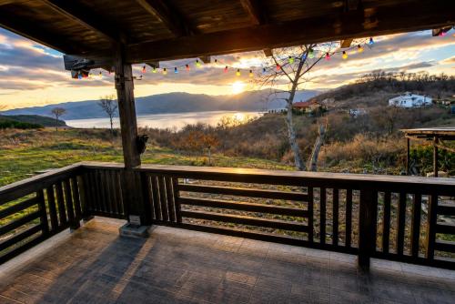 a view from the porch of a house with a view at Old Stead Villa in Kŭrdzhali