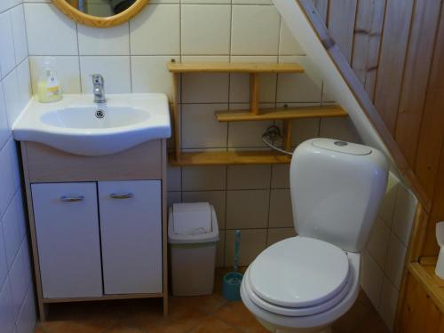 Koupelna v ubytování Dom z widokiem na Tatry