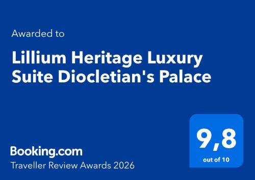 Lillium Heritage Luxury Suite Diocletian's Palace