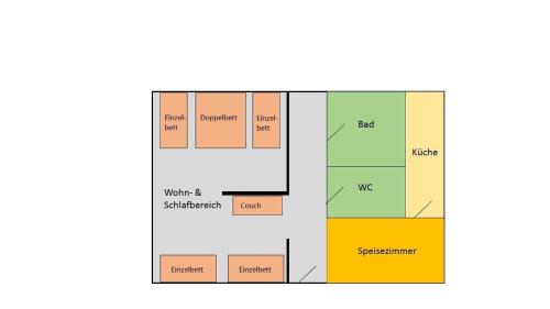 a schematic diagram of a building at Hotel zur Henne in Naumburg