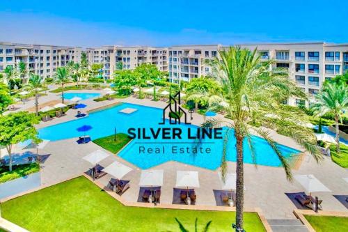 an aerial view of the silver line real estate resort at Marassi in El Alamein