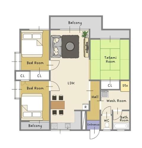 Cozy Family Room in Matsumoto