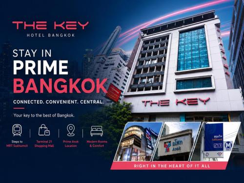 a flyer for the key hotel bangkok at The Key Bangkok Hotel in Bangkok