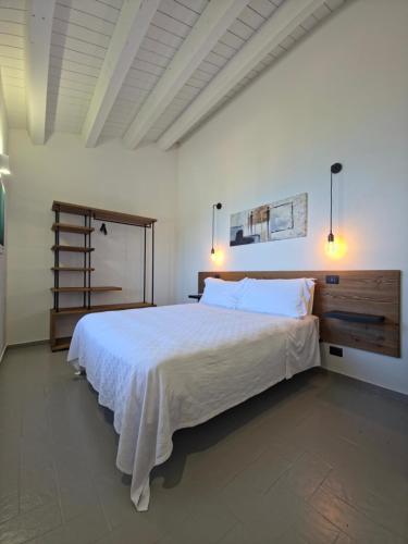 Krevet ili kreveti u jedinici u okviru objekta Villa Ruya Cefalù
