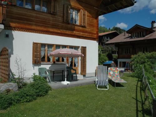 Сад в Luxurious Chalet in Habkern with Private Garden