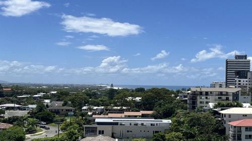 a view of a city with trees and buildings at The Pinnacles Caloundra Unit 92 in Caloundra