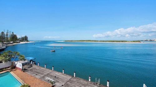a view of a large body of water at Pumicestone Chase Unit 8 in Caloundra