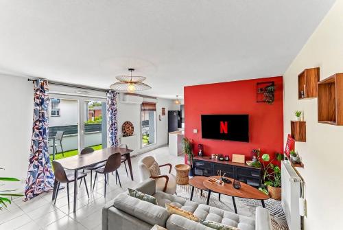 Grand Duplex T4 • Terrasse • Parking • Centre