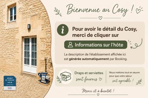 an advertisement for a building with a window at Le Cosy in Hiersac