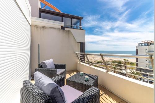 Balta, spacieux T2 vue mer, accès plage immédiat