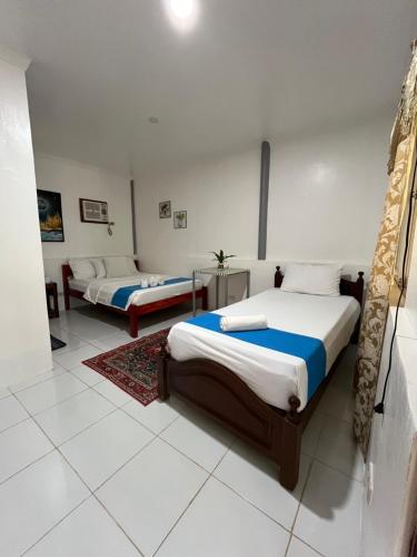 a bedroom with two beds in a room at Ennas Place guest house in Coron