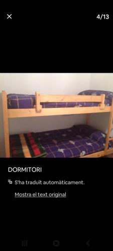a picture of a bunk bed in a room at ,1 habitacion in Esplugues de Llobregat