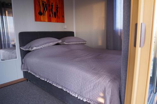 a bed with two pillows on it in a bedroom at Vidikovac Cazin in Cazin