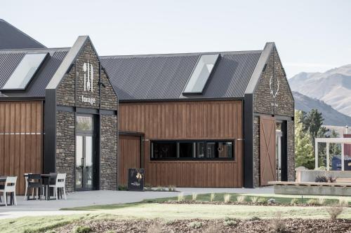 a rendering of a home with a black roof at The Harvest Hotel in Cromwell