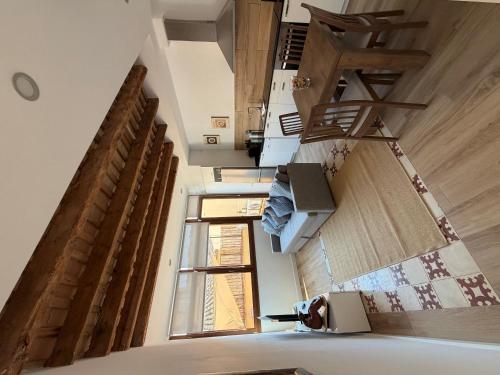 a view from the top of a room with stairs at Apartamentos_Lovely_Rooms_Vic in Vic