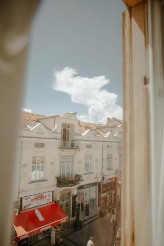 a view out of a window of a building at Kiranovi Premium Stay in Bitola