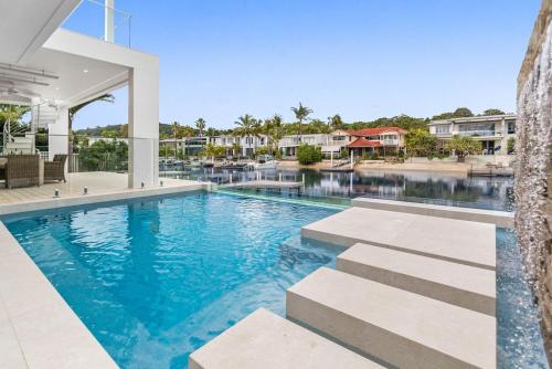 an image of a swimming pool in a house at Key Court 17 in Noosa Heads