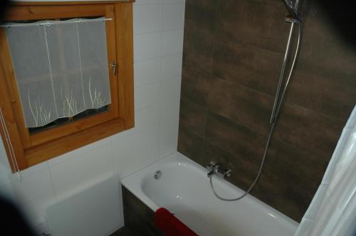 Koupelna v ubytování Chalet le Verger