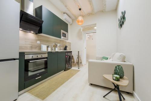 Apartamento 1 dormitorio y habitación con futon
