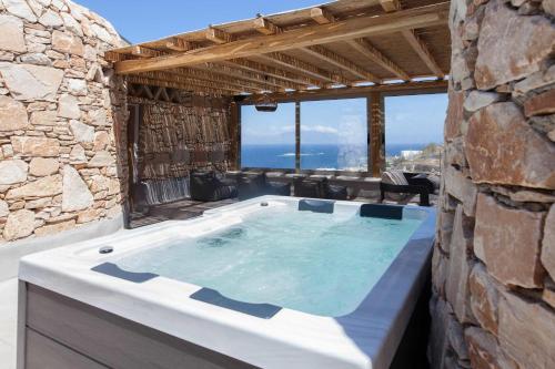 Ultimate Mykonian Villa with Pool Jacuzzi and View