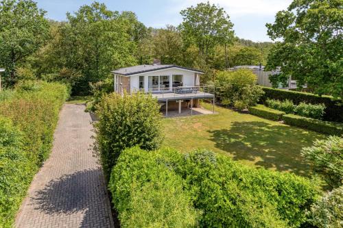 an aerial view of a house with a garden at Holidayhouse De Schotsman in Kamperland