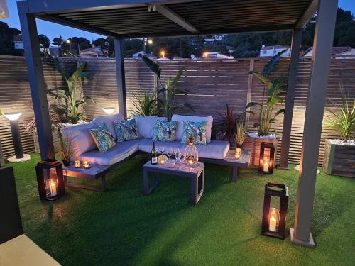Villa LILOU Superbe Roof Top, Vue Mer, Climatisation
