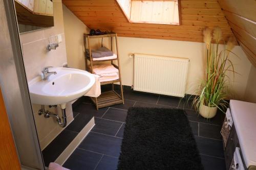 A bathroom at Landgasthof Am Teufelstisch