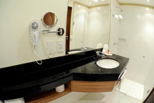 Phòng tắm tại Faria Lima Flat Service