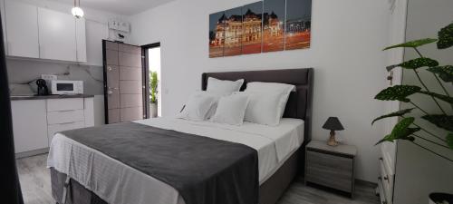 Katil atau katil-katil dalam bilik di Cathedral Bucharest Suites