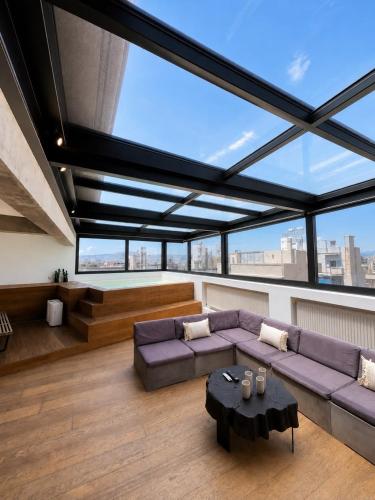 Sunset Pool Duplex Loft in Gazi, Athens