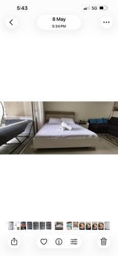 a bed sitting on a shelf in a room at Veranda resort in Hurghada
