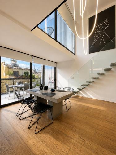Sunset Pool Duplex Loft in Gazi, Athens