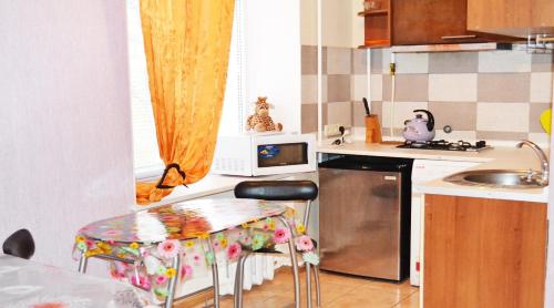 Virtuve vai virtuves zona naktsmītnē Apartment - Prospekt Tsentralnyi