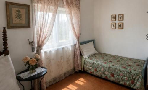 a bedroom with a bed and a window at Sunset Vista Apartment B in Mação