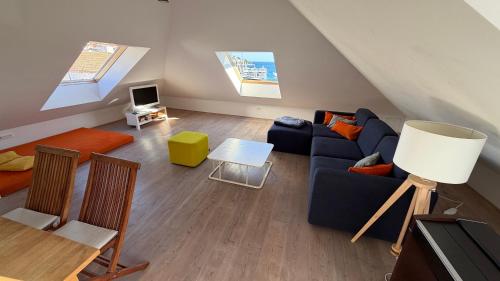 Hvar attic modern design - town center with a great view
