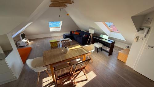 Hvar attic modern design - town center with a great view