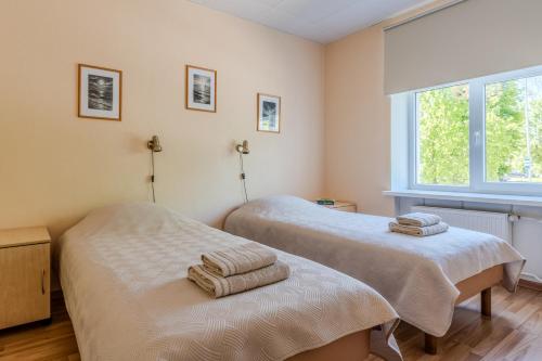 Krevet ili kreveti u jedinici u okviru objekta Virumaa Hostel